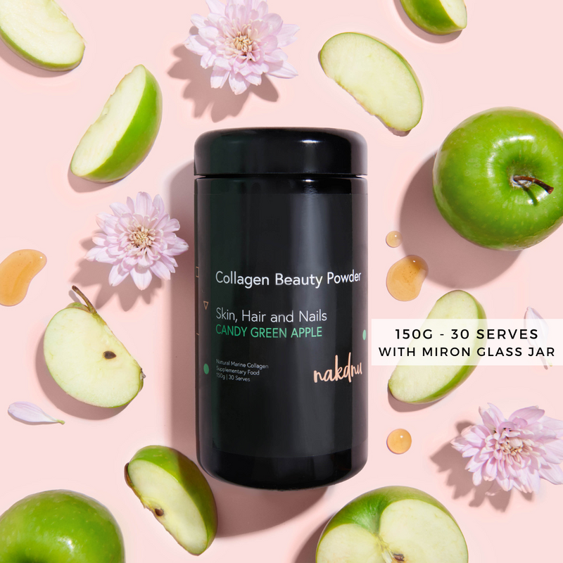 Nakdnu Beauty Collagen Powder - Candy Green Apple